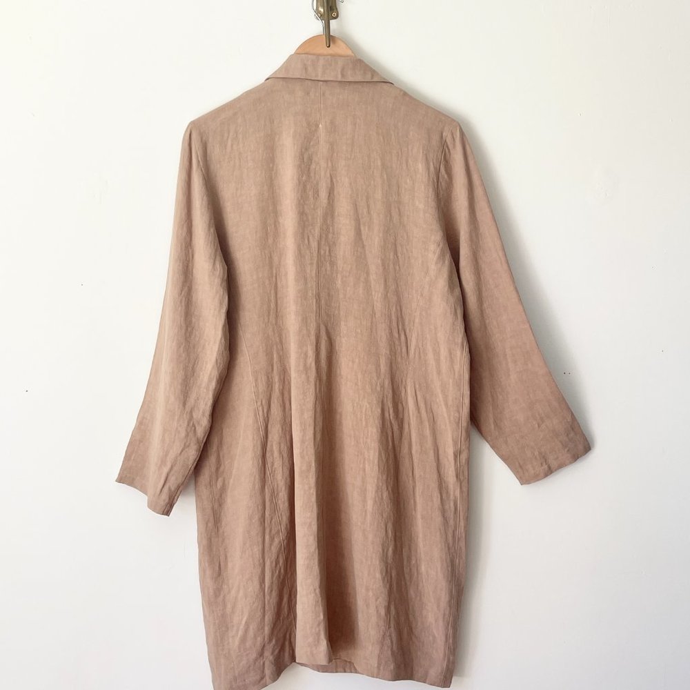 Boheme goods blazer dress in tan linen - Picture 3 of 3
